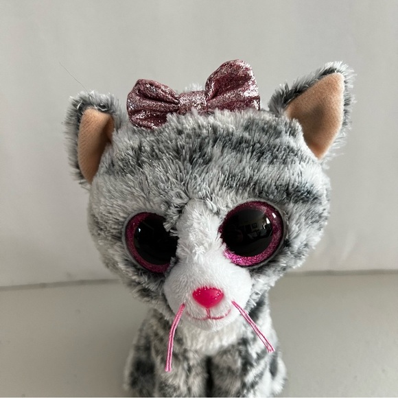 Beanie Boo Kiki Grey Cat Soft Plush 6inch - Picture 2 of 9